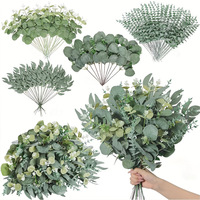 Décoration intérieure Plantes artificielles Feuilles d'eucalyptus artificielles Fournitures de fête Décorations de Noël Fleurs Plantes Décorations pour la maison