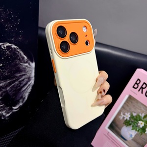 Coque pour iPhone 16 Pro Max, film protecteur d'objectif en silicone liquide mat avec blocage de couleur, coque de téléphone antichoc - Product Image 2