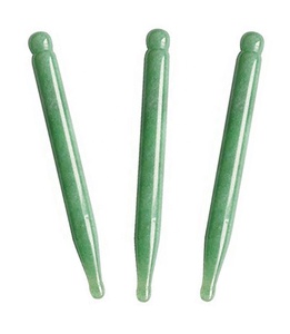 Natural Green Jade Acupressure Pen <strong>Facial</strong> Eye Meridian Massage Tool for <strong>Acupuncture</strong> <strong>Point</strong> Relief Skin Rejuvenation - Product Image 1