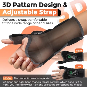 무선 온열 압박 손목 보호대 손 통증 완화 마사지 벨트 (열 진동 마사지 기능 포함) - Product Image 5