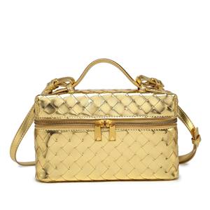 Bolso de Hombro Tipo Satchel de Alta Gama, Casual y Moderno, Tejido a Mano, con Forro de PU, para Lonchera, Nuevo Modelo 2025 - Product Image 3