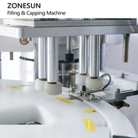 ZONESUN automatique déodorant huile de parfum petite bouteille en verre à bille liquide remplissage capsulage Machine pour bouteilles à bille roulante