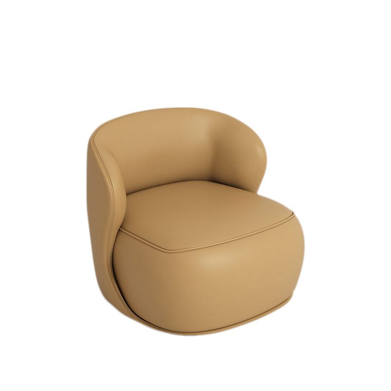 โซฟาเดี่ยว สีขมิ้น ขนาด 80*75*74 ซม.