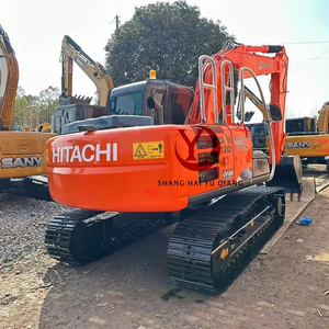 Vente flash, excavatrice hydraulique Hitachi ZX120 de bonne qualité, modèle 2023, 12 tonnes, excavatrice sur chenilles d'occasion avec moteur et boîte de vitesses, utilisation agricole - Product Image 1