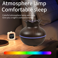 Nouvel humidificateur ultrasonique portable Lotus 330 ml avec 7 couleurs LED, aromathérapie pour une utilisation en extérieur et en voiture