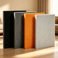 Panneau acoustique en fibre de polyester 1220x2440mm, panneau mural absorbant le son pour la décoration acoustique des hôtels et des salles de karaoké