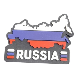Imán de nevera 3D de PVC suave con mapa de Rusia, 6x8cm, impermeable, recuerdo, regalo - Product Image 2