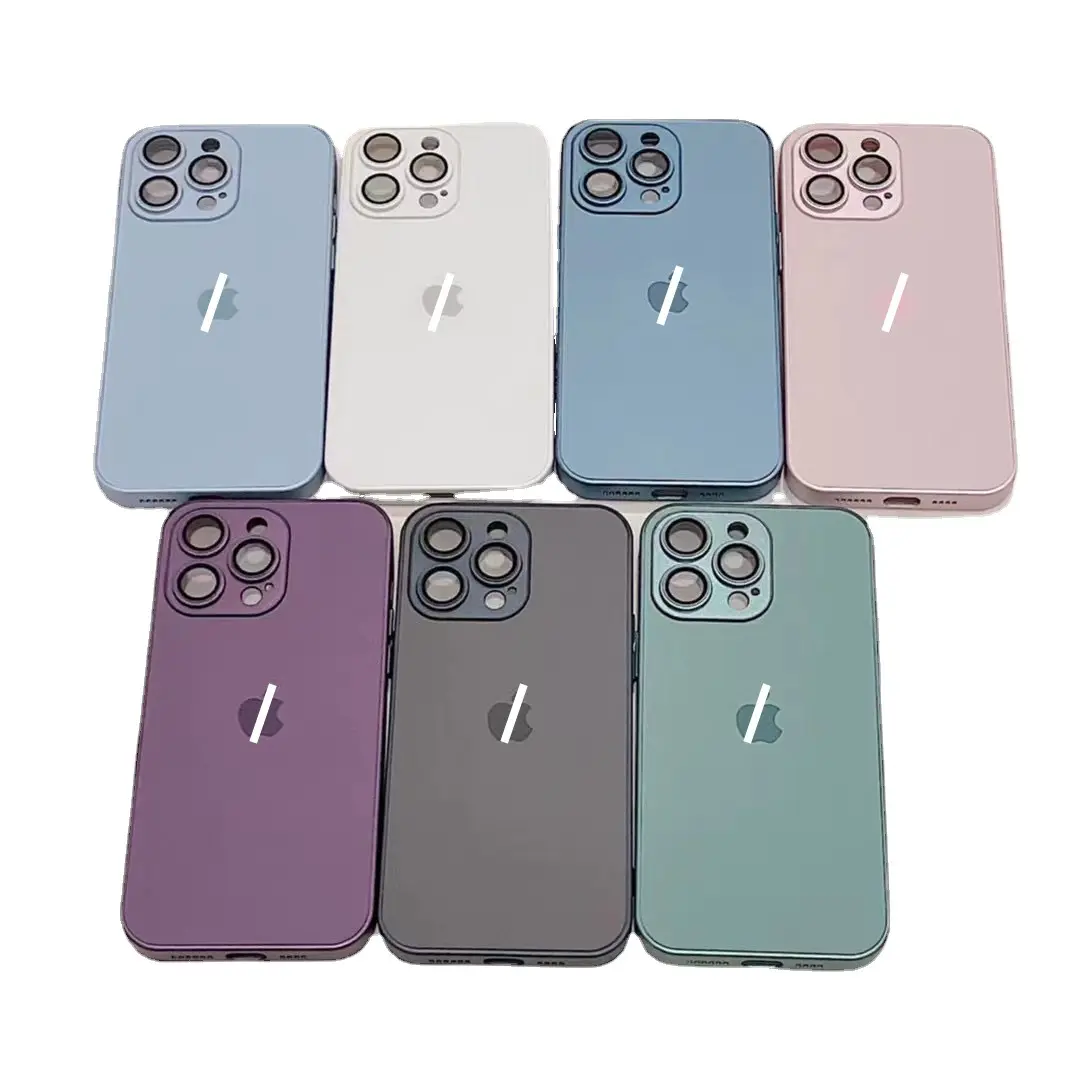 Frosted Glass Cases For iPhone 14 13 12 11 Pro Max Phone Case Comes With Lens Protectors for Apple 14 Plus Eagle Eye Protective