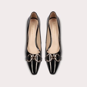 Nuove <span class=keywords><strong>scarpe</strong></span> estive con <span class=keywords><strong>tacco</strong></span> stile francese da donna con <span class=keywords><strong>tacco</strong></span> alto <span class=keywords><strong>tacco</strong></span> <span class=keywords><strong>quadrato</strong></span> fibbia in metallo soletta in pelle - Product Image 3