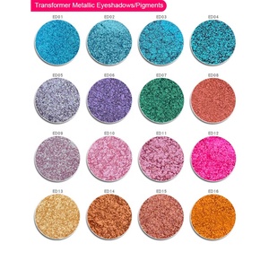 Vente en gros d'ombre à paupières minérale de haute qualité de marque privée OEM fabriquant votre propre marque duochrome 15 couleurs - Product Image 4