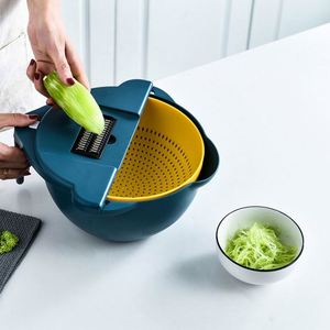 New 9 in 1 <b>Vegetable</b> <b>Chopper</b> Bowl and Colander Set Ful Lstar Cutting Tool Fruit <b>Vegetable</b> <b>Chopper</b> Machine <b>Vegetable</b> Cutter - Product Image 4