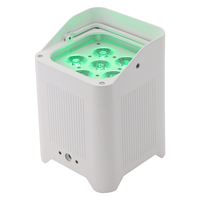 APP alimenté par batterie 6in1 LED Par Can Light 6x18w RGBWA UV pour DJ Party Spotlights