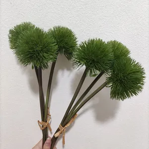 Nuovo intelligente artificiale dandelion palla finto crisantemo Pompon fiori di seta fiori artificiali per la decorazione della casa di nozze