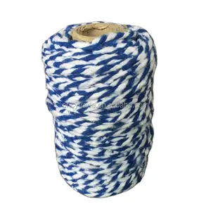 Regenerated cotton/polyester mop yarn Ne0.5s/4ply cheap price friction spun mop yarn mixed colors