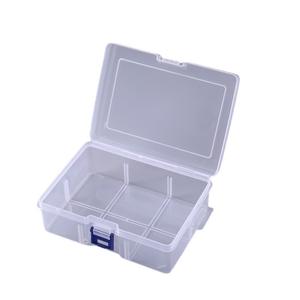 Boîte de rangement en plastique transparent à 1 compartiment, capacité de 10L, couvercle à fermeture à pression, organisateur d'outils, conteneur pour petites pièces et composants - Product Image 2