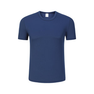 Quick-Drying Crew Neck T-Shirt Polyester Solid Color Thin Fit For Outdoor Sports Running Leisure Wear Men's T-Shirt - Product Image 3