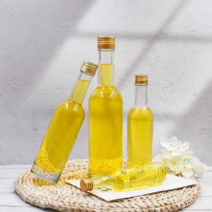 Botella alta de vidrio líquido 50 ml 100ml 150 ml 250ml Uso de vino de aceite con tapón de rosca de aluminio y metal - Product Image 5