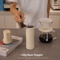Moulin à café portable à dose unique, facile à démonter et à nettoyer, système de broyage tout métal haute précision pour l'extérieur et la maison