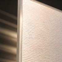 Panel Kaca Laminasi Temper Berlapis Sutra Putih Mutiara, Kaca Pengaman Dekoratif Semi Transparan untuk Partisi Dinding Tirai