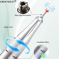 Nouvelle machine à polir les ongles à dégradé de couleurs 45000 tr/min avec embouts de perçage, machine à ongles professionnelle portable rechargeable