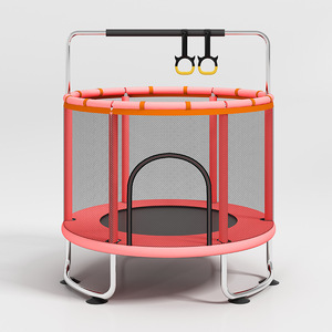Trampolines elásticos de doble protección para niños grandes-<span class=keywords><strong>Cama</strong></span> de salto con red de seguridad Bungee Trampolín de doble tamaño para niños - Product Image 5