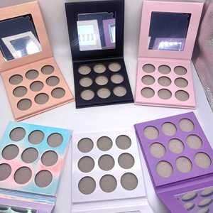 Bajo Moq Maquillaje Venta al por mayor 26mm Ronda Pan Eeyshadow Paleta Blanco Negro Rosa Embalaje 9 Color Sombra <span class=keywords><strong>de</strong></span> ojos - Product Image 3