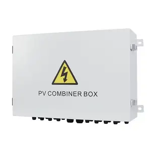 Solar PV Combiner Box For 1 String Solar Panel DC 1000V 1in 1out With DC Isolator Switch 15A Gpv Fuse