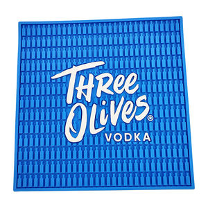 Printed Silicone PVC Pub Mat Rubber Beer Spill Pad Bar <b>Runner</b> Drip Tray Non Slip Service Mat Table Pad Coaster Placemat - Product Image 1