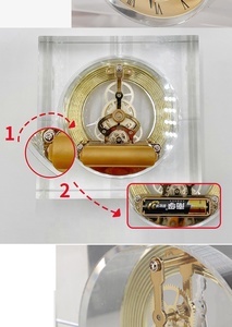 Biểu tượng tùy chỉnh pha lê bảng đồng hồ thủy tinh kim tự tháp kim cương bàn Trophy DIY cơ khí ủng hộ đám cưới của khách quà lưu niệm - Product Image 3