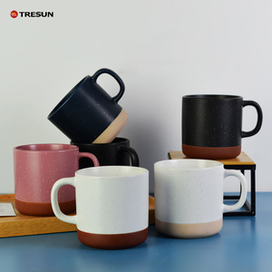 Mug en céramique mouchetée bicolore avec logo personnalisé, idéal pour le café, livré avec boîte cadeau – Cadeau promotionnel pour entreprises, bureaux et usage domestique - Product Image 6
