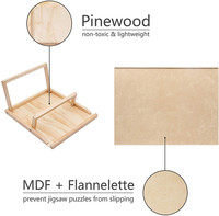 Tableau de Puzzle réglable pour adultes et enfants, Table de Puzzle en bois, Surface antidérapante