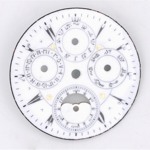 Watch Dials Custom Index Best Chronograph Arabic Pilot Super Face Black Template Clock With Date Parts