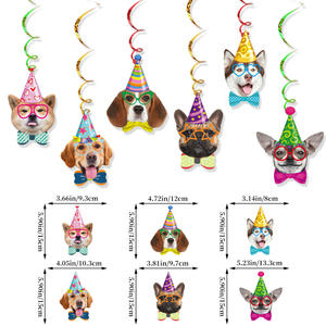 Suministros de fiesta de cumpleaños para perros y mascotas, pancartas, guirnaldas, espirales, remolinos, decoración para Tartas, adornos para cupcakes, decoraciones para fiesta de cumpleaños - Product Image 4