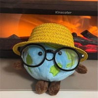 Porte-clés tendance en peluche planète Terre, adorable poupée planète, breloque souple pour sac, mini globe de dessin animé pour sacs à dos, clés de voiture et cadeaux quotidiens