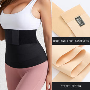 Cinturón de entrenamiento de cintura de seda para todos los días para mujer con <span class=keywords><strong>velcro</strong></span> para reducir el vientre y el abdomen apretando el sello de cintura atado elástico - Product Image 2