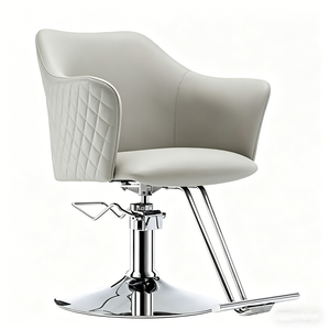 Silla de Estilismo de Lujo Estilo Nórdico, Nueva, Personalizable en Color de Cuero, para Mujeres, Peluquería, Corte de Cabello - Product Image 1