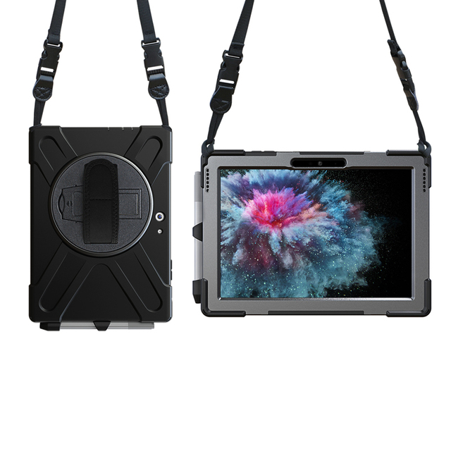 Portable Rugged Shoulder Strap Tablet Case for Microsoft Surface Go 1 2 3 4 With Stand Function