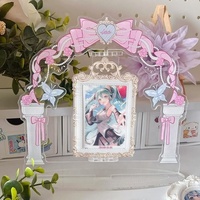 Support rotatif moderne pour photocartes Kpop, présentoir en plastique détachable en forme d'arche