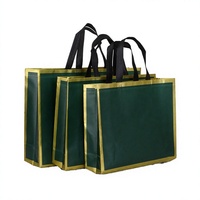 Sac fourre-tout personnalisé en non-tissé recyclé, écologique, réutilisable, avec impression de lettres, deux poignées, logo de marque
