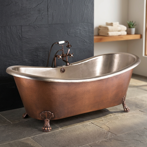 Baignoire autoportante en cuivre moderne pour une expérience de bain profond et relaxant - I H C - Product Image 3