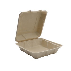 Contenitore per <span class=keywords><strong>cibo</strong></span> per canna <span class=keywords><strong>da</strong></span> zucchero monouso <span class=keywords><strong>da</strong></span> 9 pollici con polpa di bagassa non sbiancata per <span class=keywords><strong>cibo</strong></span> <span class=keywords><strong>da</strong></span> <span class=keywords><strong>asporto</strong></span> veloce - Product Image 6