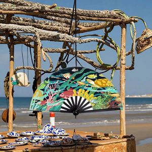 พัดมือถือไม้ไผ่ขนาด 33 ซม. รุ่นใหม่ รับสกรีนโลโก้ - Product Image 4