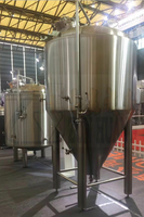 Réservoir conique en acier inoxydable, pour fermoirs de bière, empilable, 3BBL, 5BBL, 7BBL
