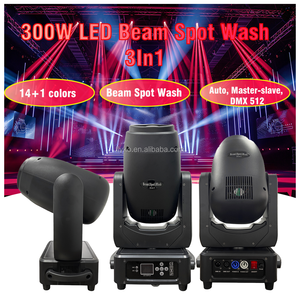 Chùm tại chỗ rửa 3 trong 1 <span class=keywords><strong>zoom</strong></span> 300W LED di chuyển đầu ánh sáng sân khấu ánh sáng cho DJ bên thanh đám cưới - Product Image 1