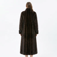 Manteau long en fausse fourrure tissée écologique pour femme Zeyu, avec ceinture, chaud, hiver, duveteux, coupe-vent, élégant, épais, taille ajustable, ODM/OEM