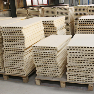 Vật liệu chịu lửa xốp <span class=keywords><strong>cordierite</strong></span> <span class=keywords><strong>mullite</strong></span> tấm rỗng vật liệu chịu lửa Gốm tấm ép đùn cho lò - Product Image 1