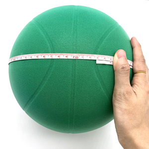 Ballon de basketball silencieux en PU vert à rainures 24 cm pour le dribble, idéal pour l'entraînement en intérieur, construction en mousse - Product Image 4