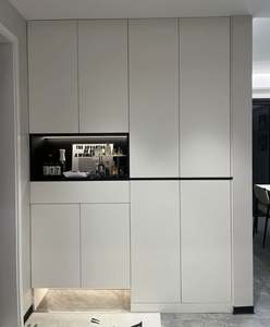 Large Capacity Multi-layer Wooden <b>Shoe</b> Rack Solid Wood Storage Cabinet Metal Modern Simple Design Household Entrance Hall - Product Image 1