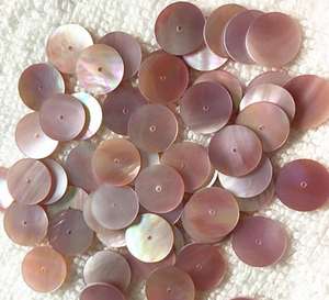 เปลือกหอยมุกแกะสลักสีชมพูสำหรับทำเครื่องประดับ - Product Image 4