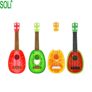 Simulation <span class=keywords><strong>Enfance</strong></span> Instruments Musicaux Ukulélé Jouets Jouet de Guitare En Plastique - Product Image 6